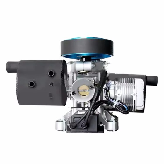 Wholesale DLE 120CC TWIN UAV ENGINE WITH 14V 80W/180W POWER GENERATOR SYSTEM for RC Fixed-Wing Airplane Model